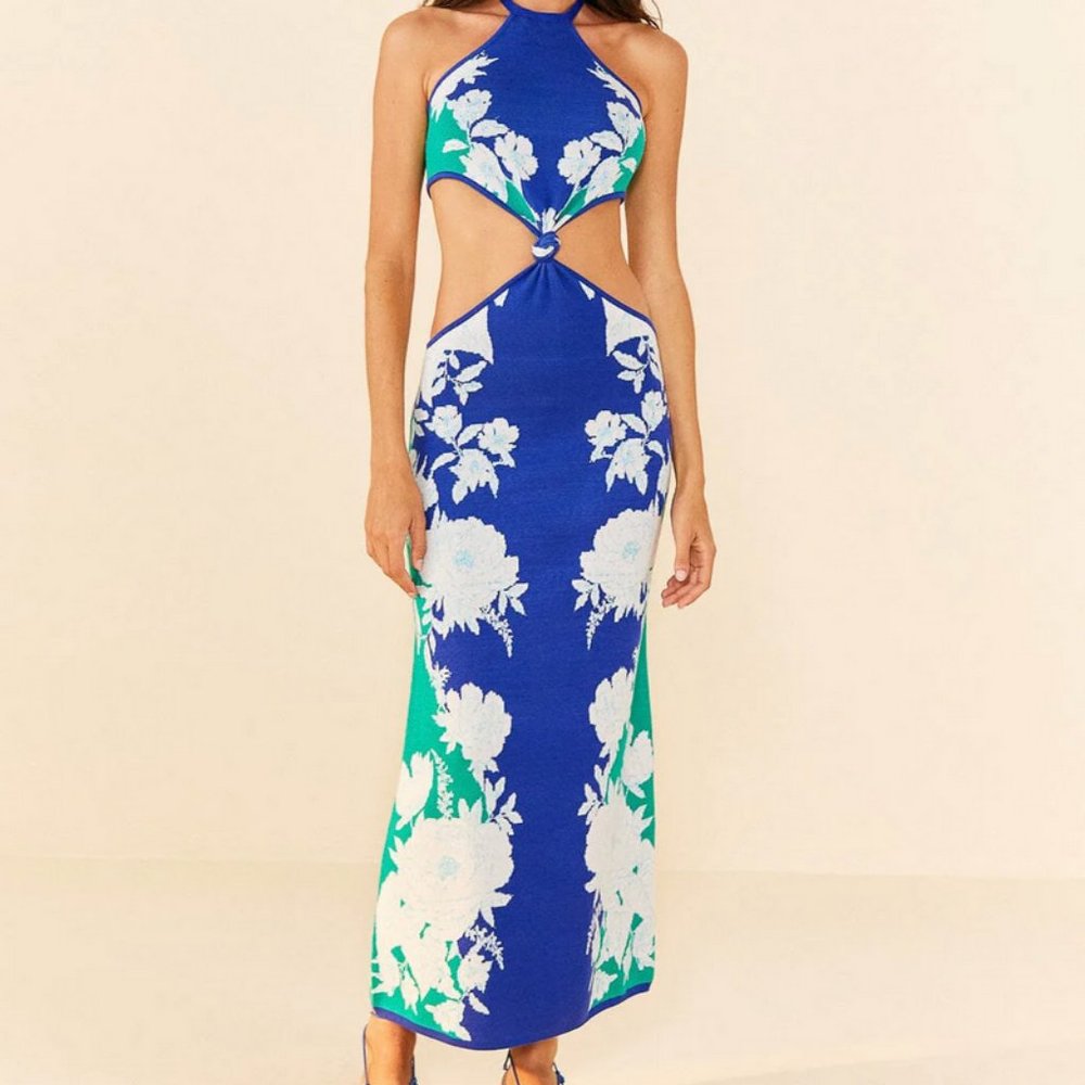 FARM Rio Soft Garden Knit Dress in M